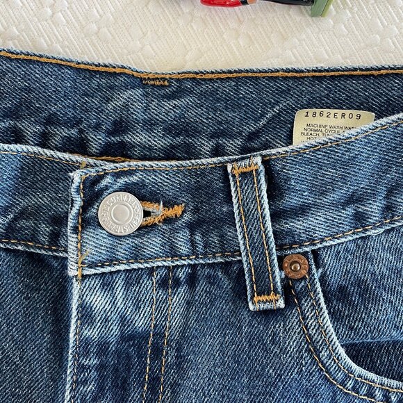 34x30 AMAZING Vintage 2001 Levi's 550 Jeans Made in USA! 100% cotton - Picture 6 of 12